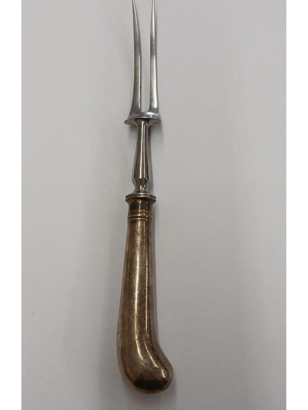 Vintage Carving Fork Made Expressly For John Wanamaker in Sheffield England